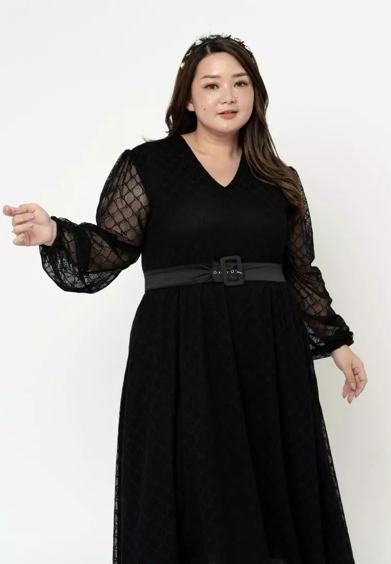 Plus Size Dress Emily Black