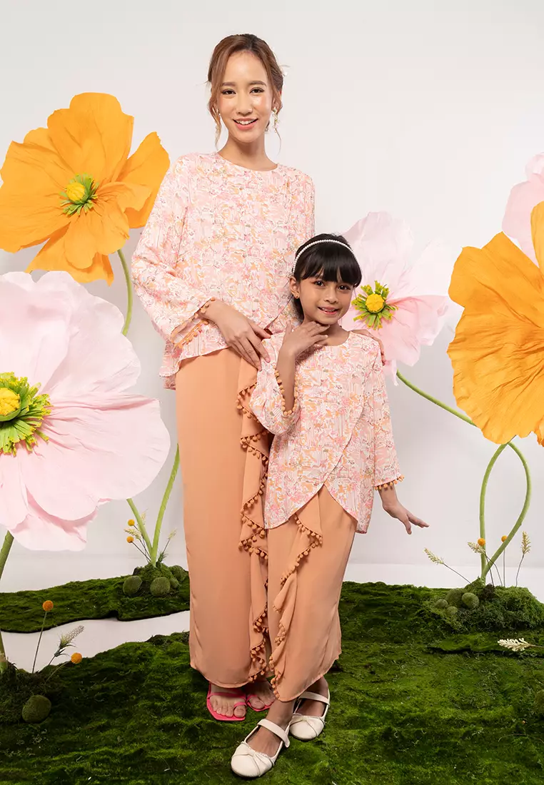 GRS RECYCLED POLYESTER KURUNG DRAPE SET