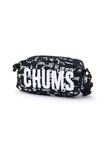CHUMS black CHUMS Recycle Logo Shoulder Pouch - HWYC Block C2F12ACD1B672AGS_1