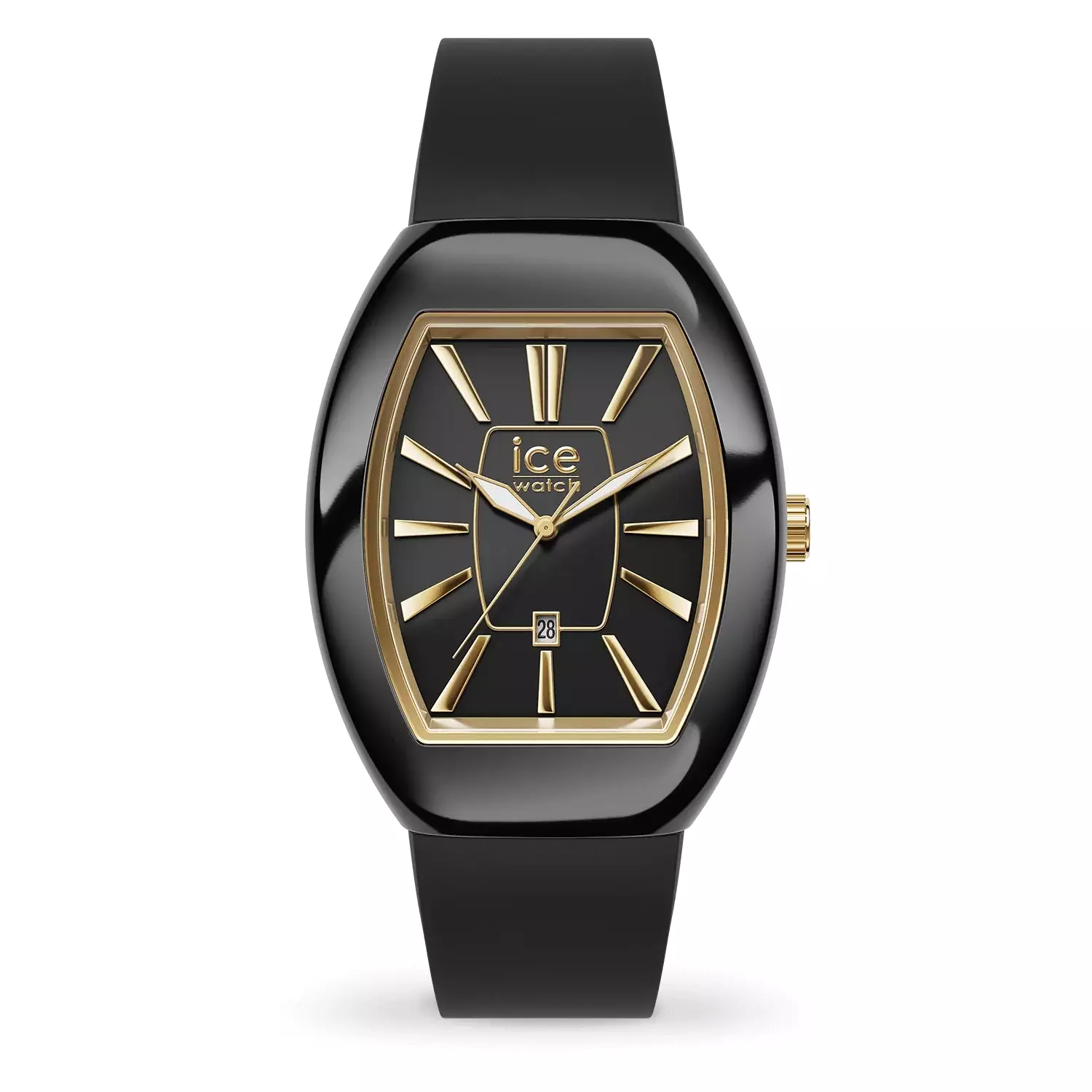 Jam Tangan Wanita Ice Watch ICE Boliday Dome - Black Gold 35mm [024031]