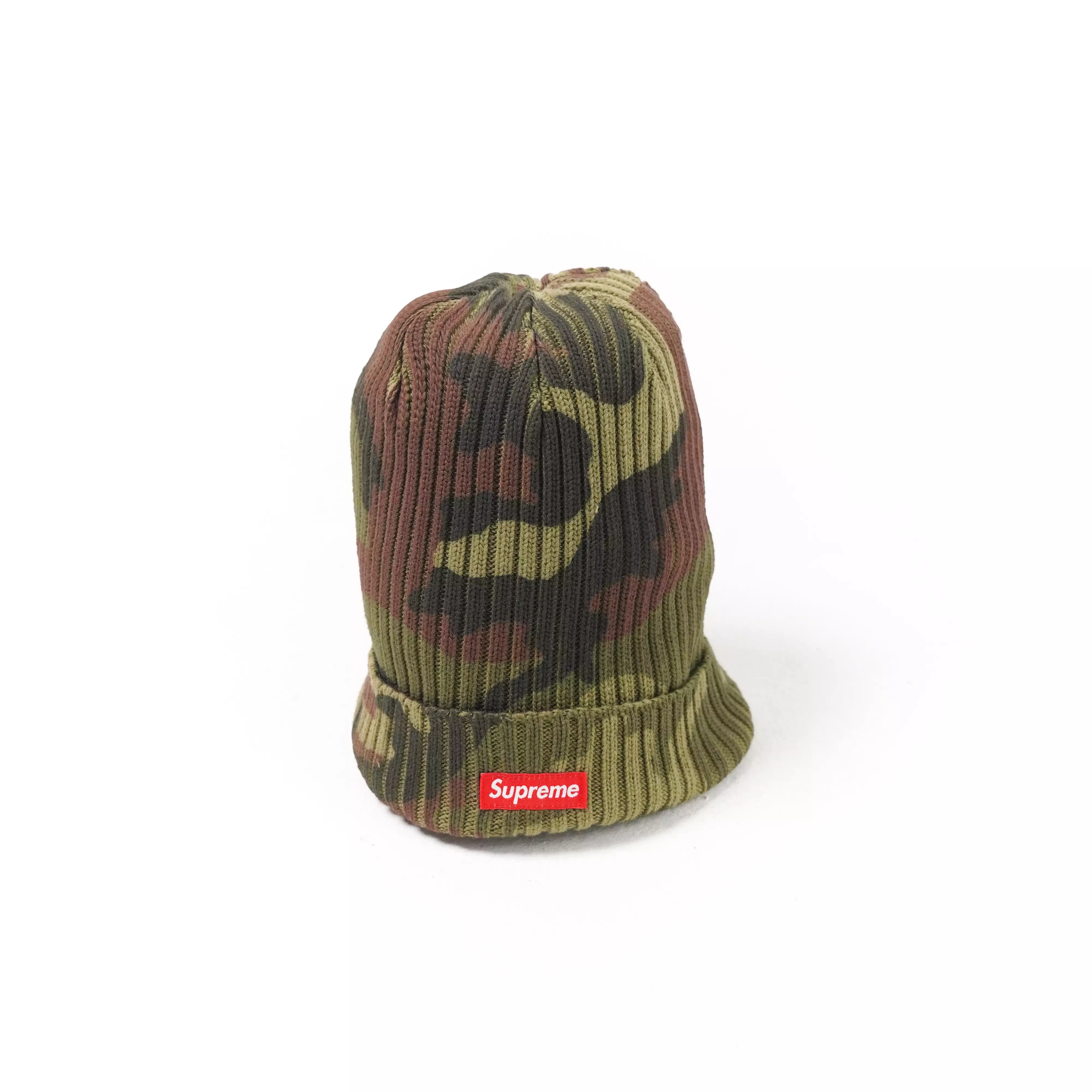 Jual Supreme Topi SUPREME OVERDYED CAMO GREEN BEANIE 100% ORIGINAL