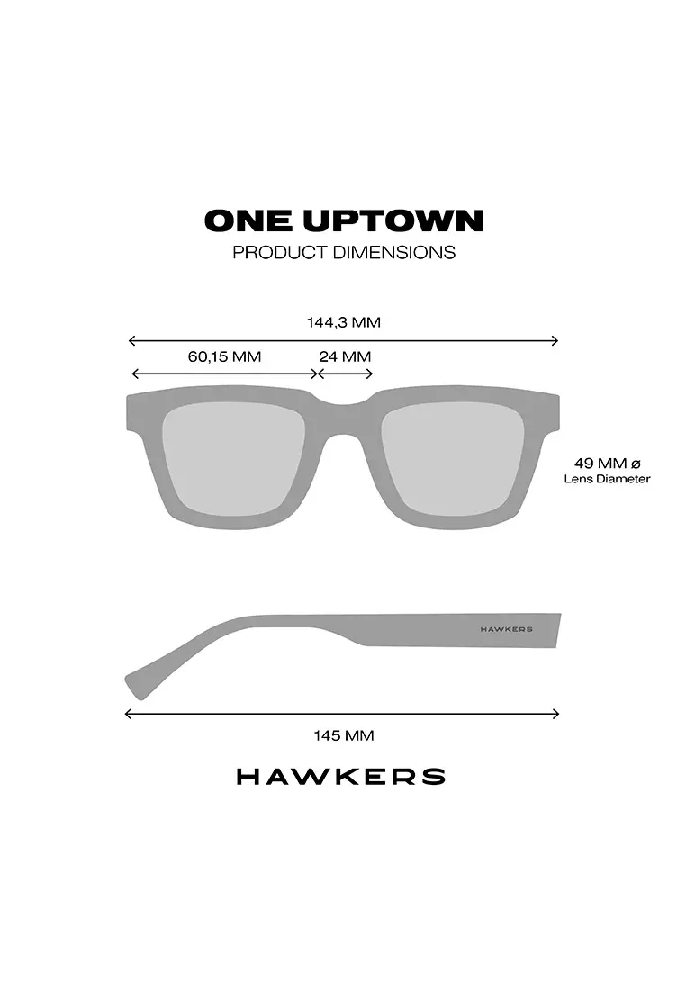 One Uptown - Havana Dark Sunglasses for Men and Women, Unisex. Official Product designed in Spain