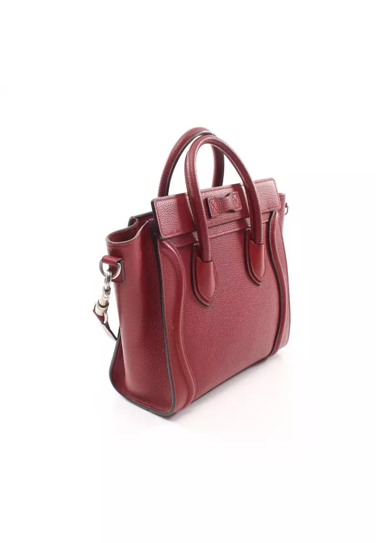 Celine nano outlet burgundy