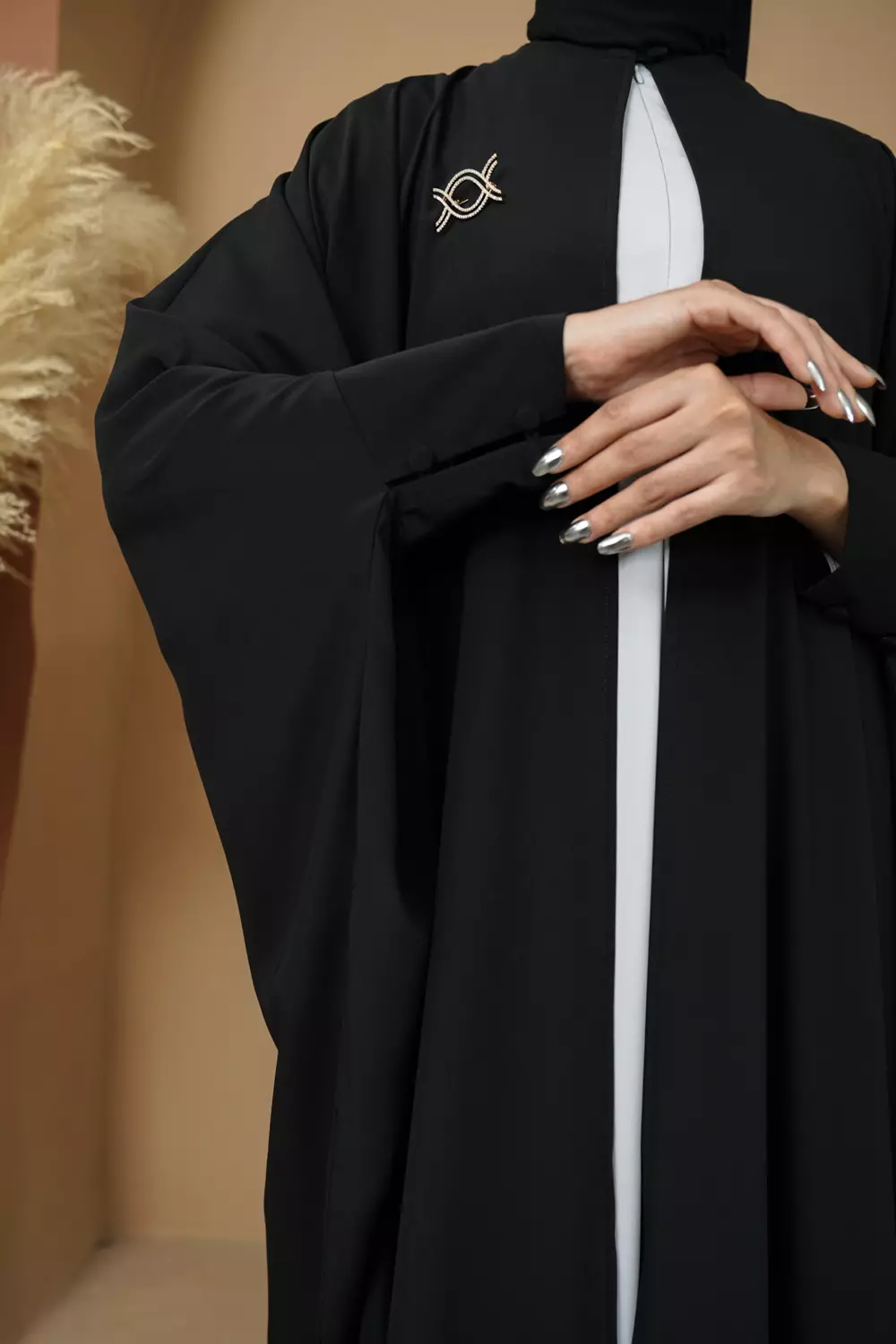 Klamby - Ashilla Abaya Full Set Jet Black