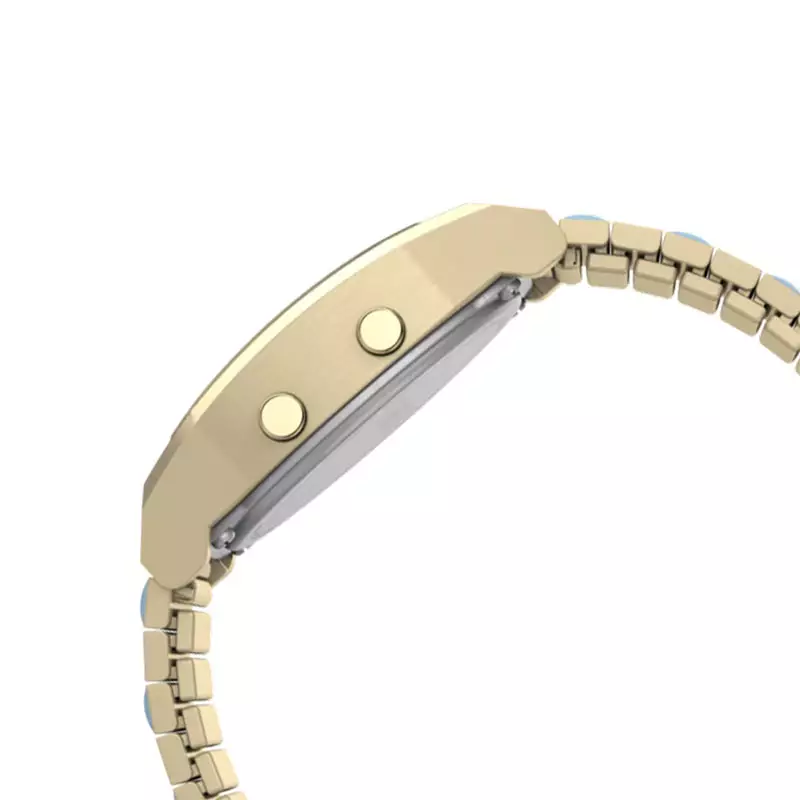 Jam Tangan Wanita Timex T80 TW2W40800 Digital Dial Dual Tone Expansion Stainless Steel Strap