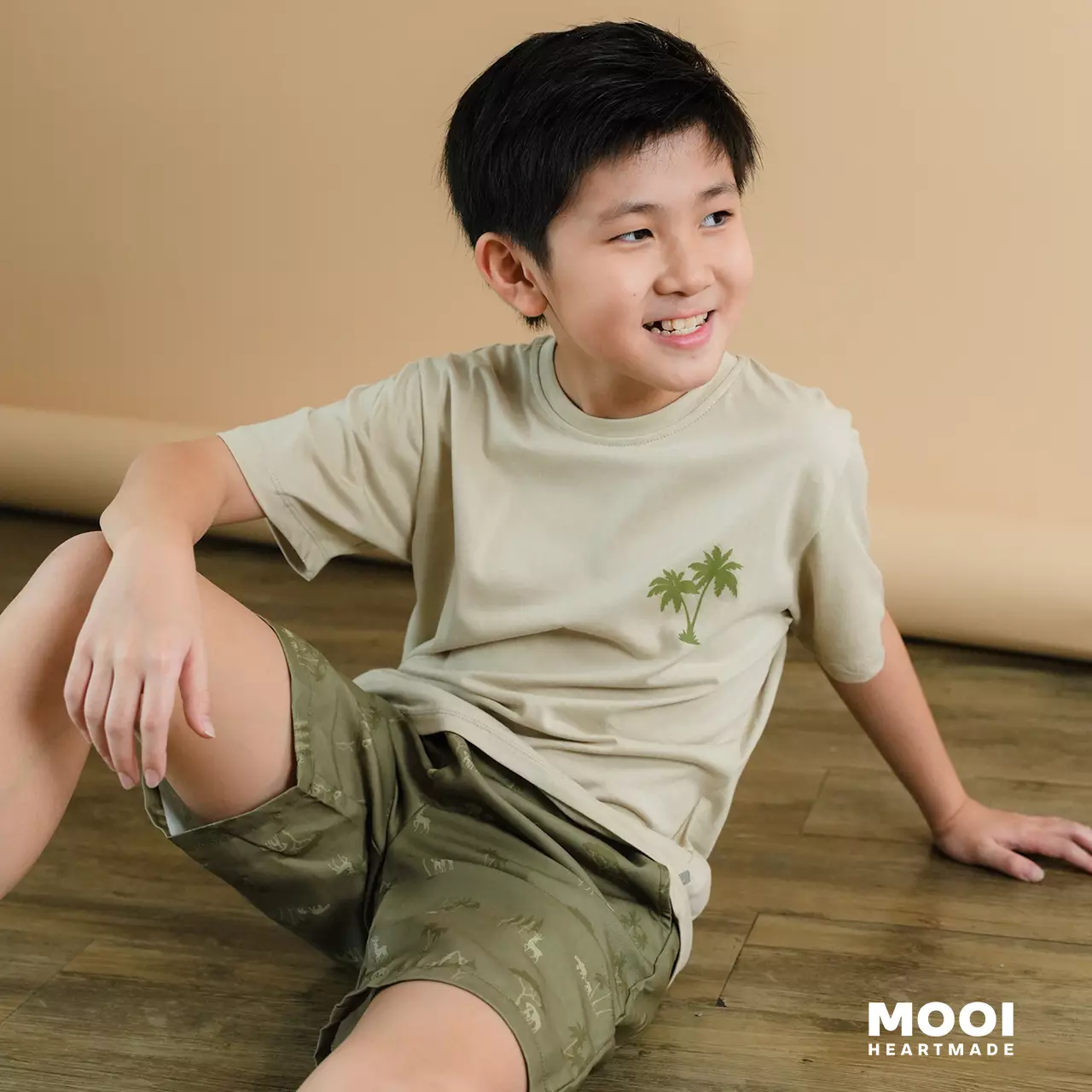 Mooi Setelan Anak Kaos Anak Tshirt Kai Graphic Tee Set - Navy