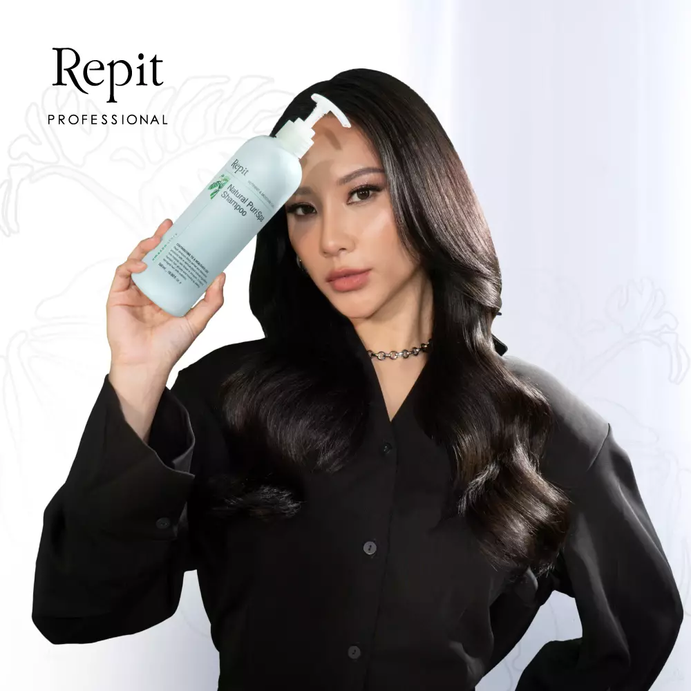 Repit Amazon Story Natural Puri Spa Shampoo - Shampoo Mint untuk Rambut Berminyak