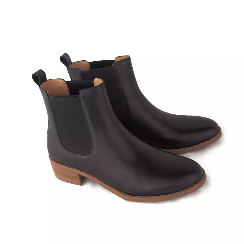 Sepatu Boots Wanita Kulit Gino Mariani Airen Black