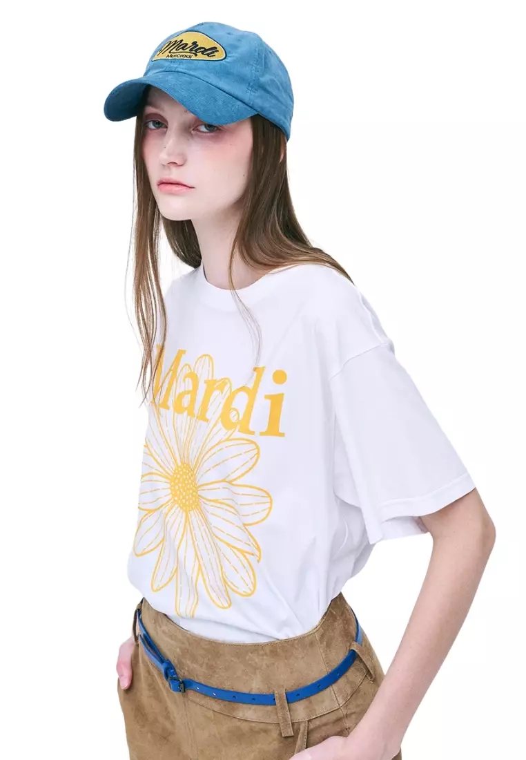 Tshirt Flowermardi - White Tangerine