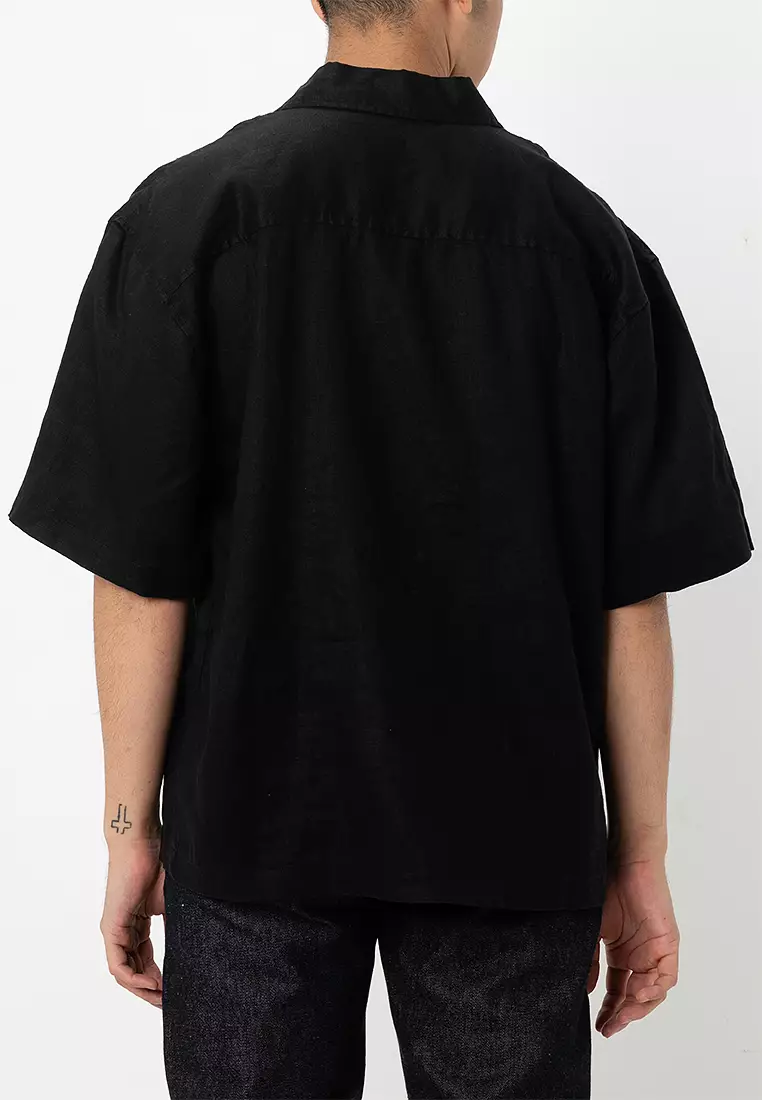 Linen Box Fit Short Sleeve Shirt