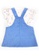 Toffyhouse white and blue Toffyhouse Peekaboo Rabbit Dungaree Dress 4AAACKAE5E6AD2GS_2
