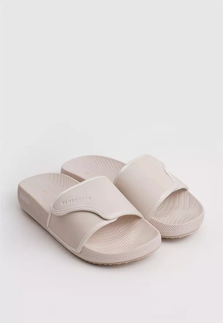 Women's Leather Slides with Soft Sole