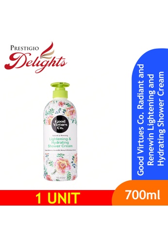Prestigio Delights Good Virtues Co. Radiant and Renewing Lightening and Hydrating Shower Cream 700ml (1676) 8D9A9ESED0848EGS_1
