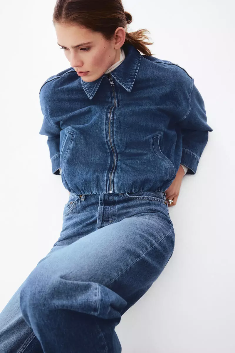 Oversized denim jacket
