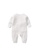 AKARANA BABY white Quality Newborn Baby Long Sleeve Bodysuit / Baby Sleepwear One-Piece Double Sided Dupion Cotton - White 31A08KAE3A9718GS_2