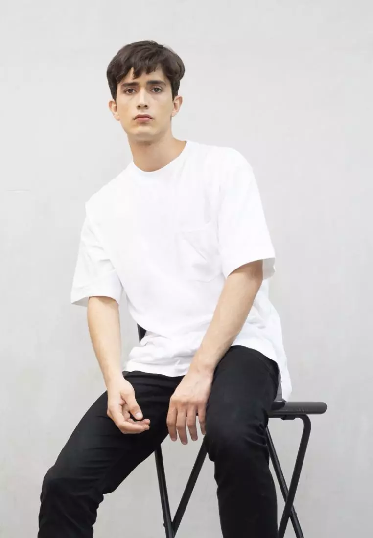 kaos oversized pria PUTIH polos wanita oversize shirt