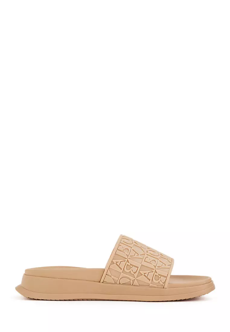 Discount on Bonia  shoes - SKU: Beige Isabetta Slide Sandals