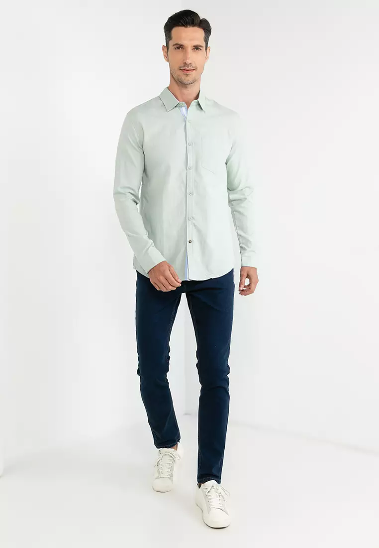 Men's Long Sleeves Woven Shirt