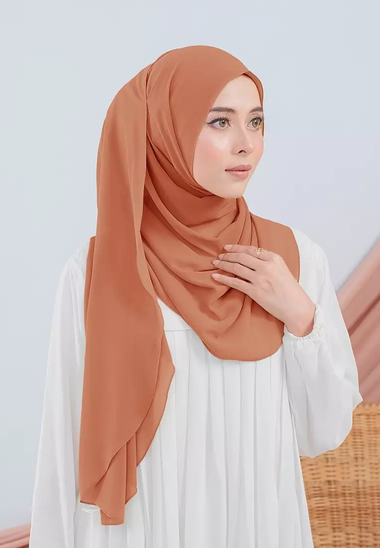 HIJAB INSTAN SABIYA - DUSTY BRICK