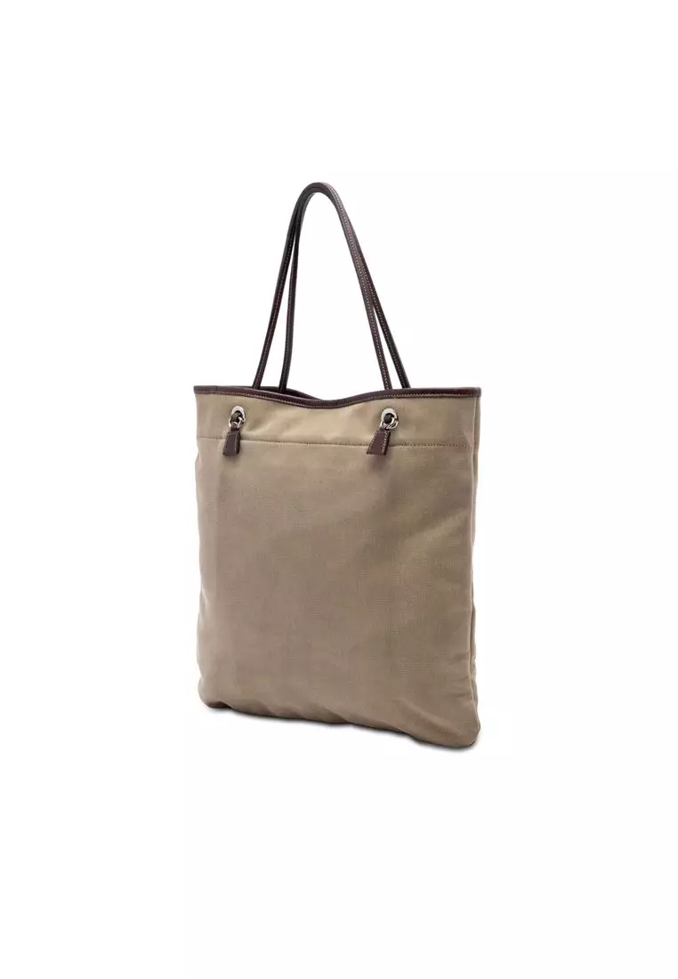 Pre-Loved Prada Canvas Canapa Logo Tote