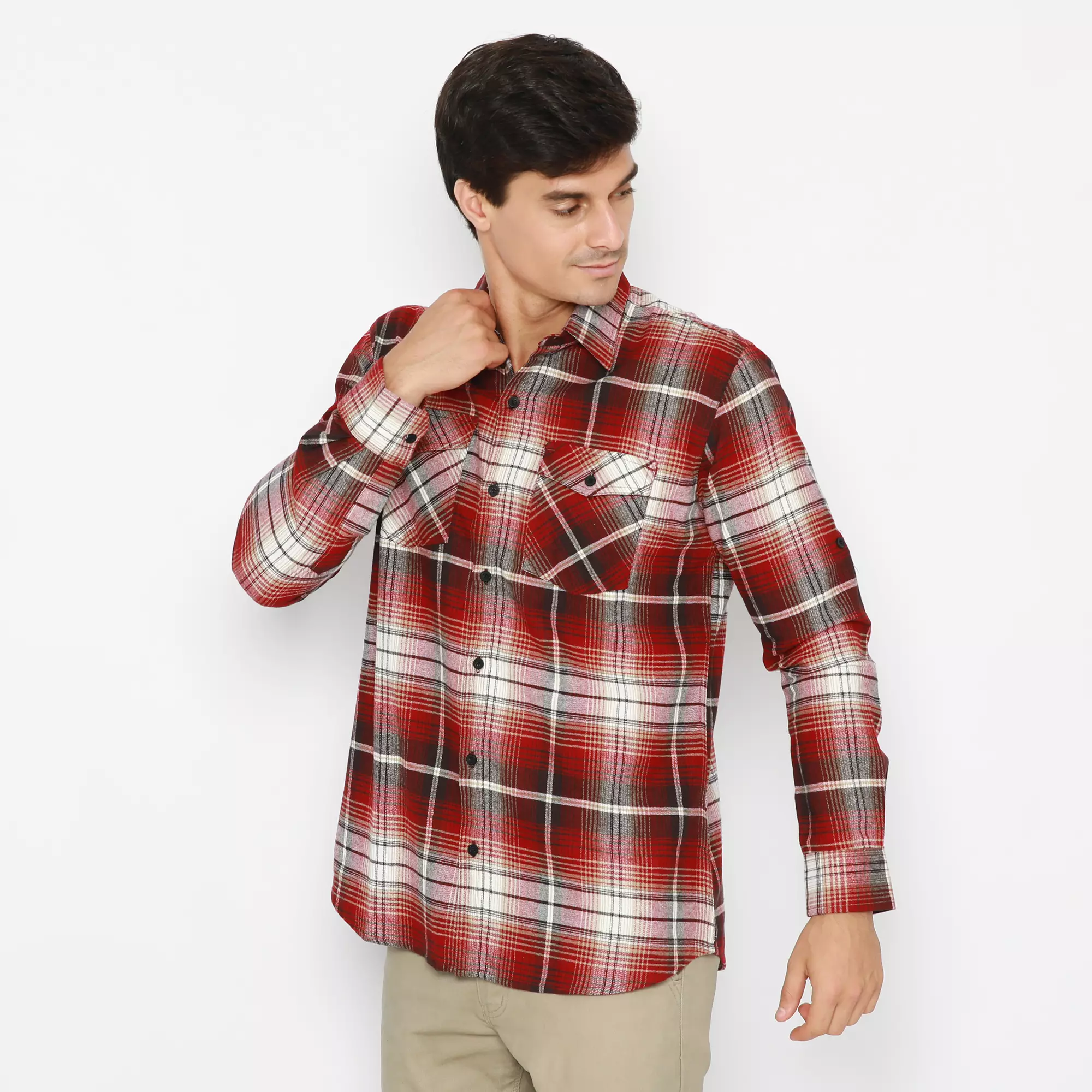 Platini Kemeja Flanel Pria Lengan Panjang 76234