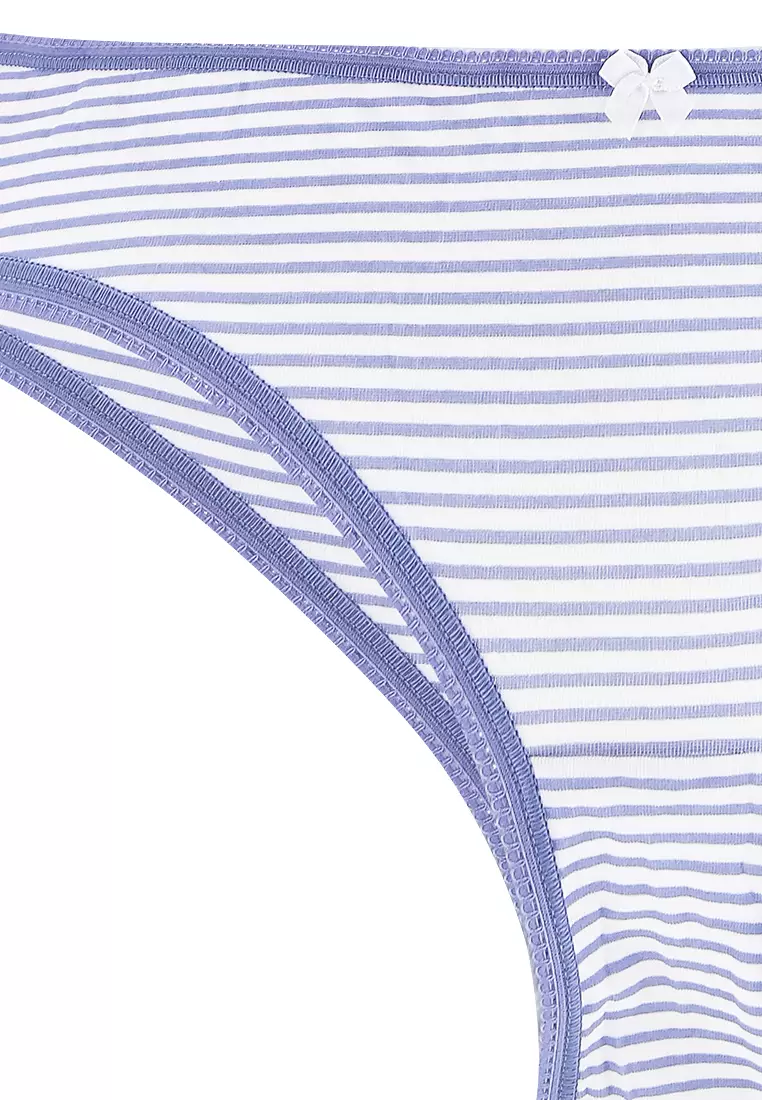 5pk Cotton Lycra™ Brazilian Knickers
