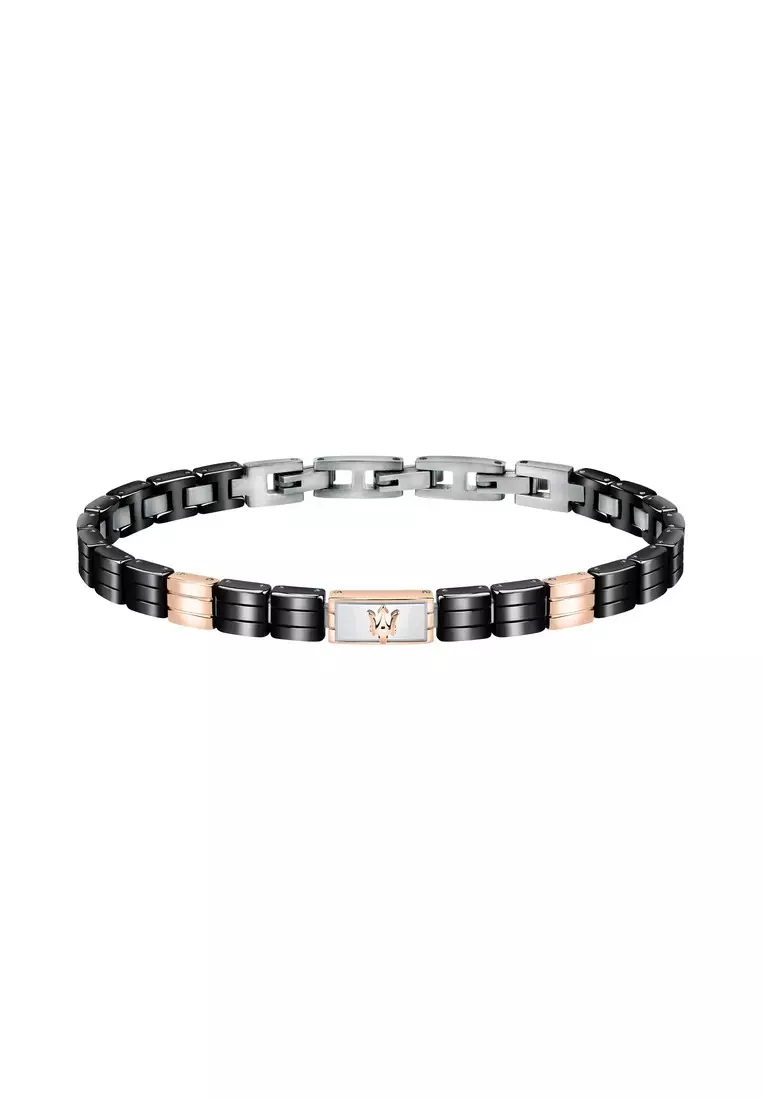 Mens black ceramic clearance bracelet