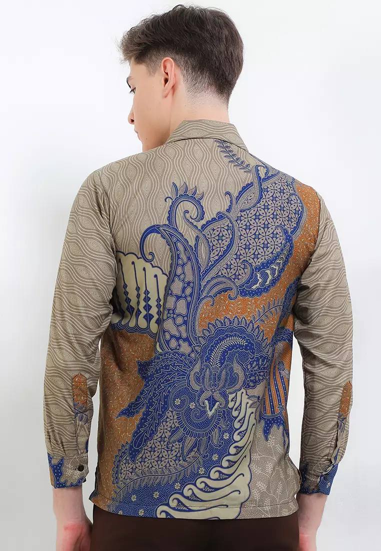 Widodari Kemeja Batik Exclusive Premium Pria Casual Modern Lengan Panjang