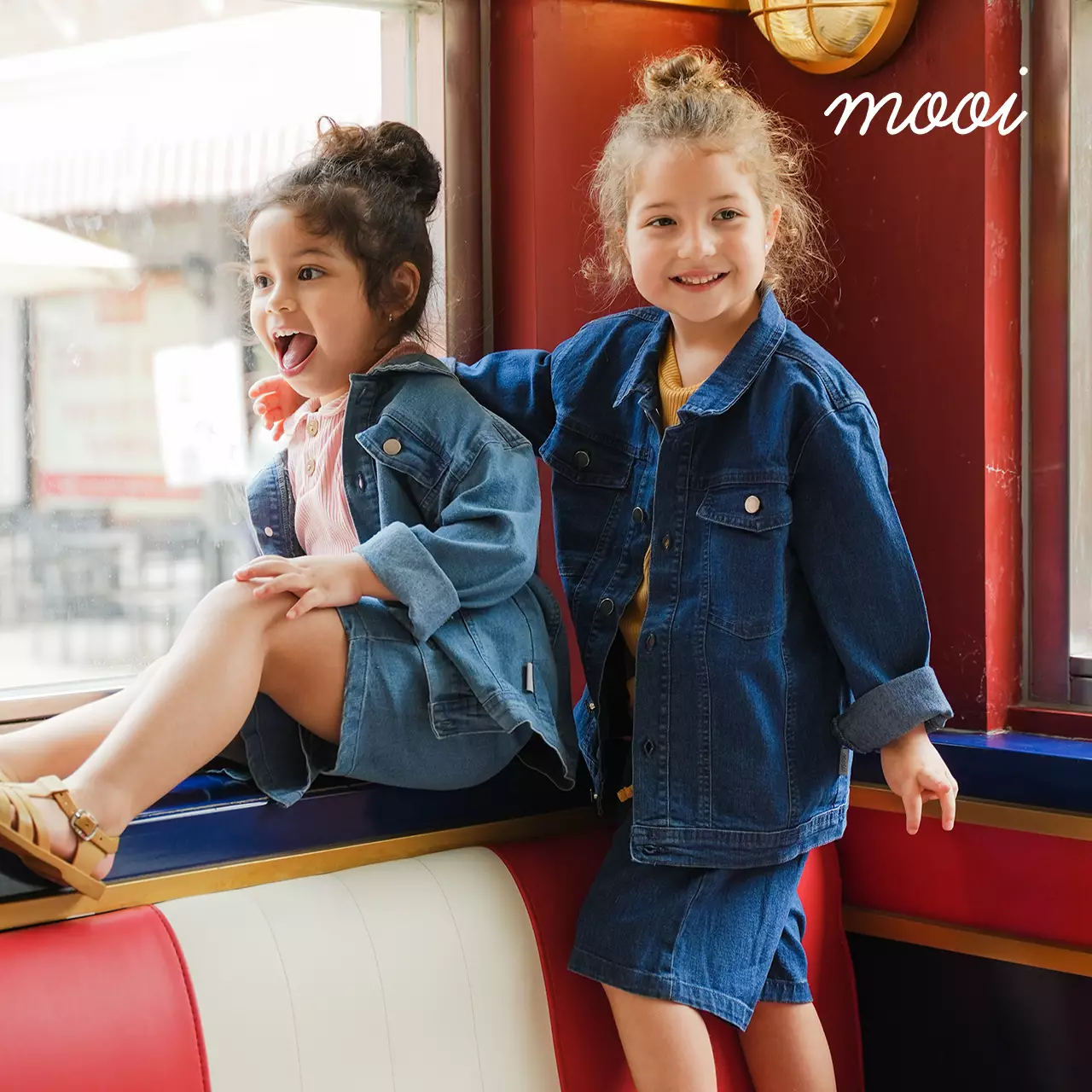 Mooi Jaket Jeans Anak Arlo Denim Jacket - Dark Blue