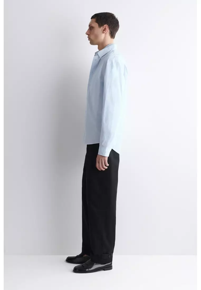 RELAXED PIMA COTTON-POPLIN SHIRT
