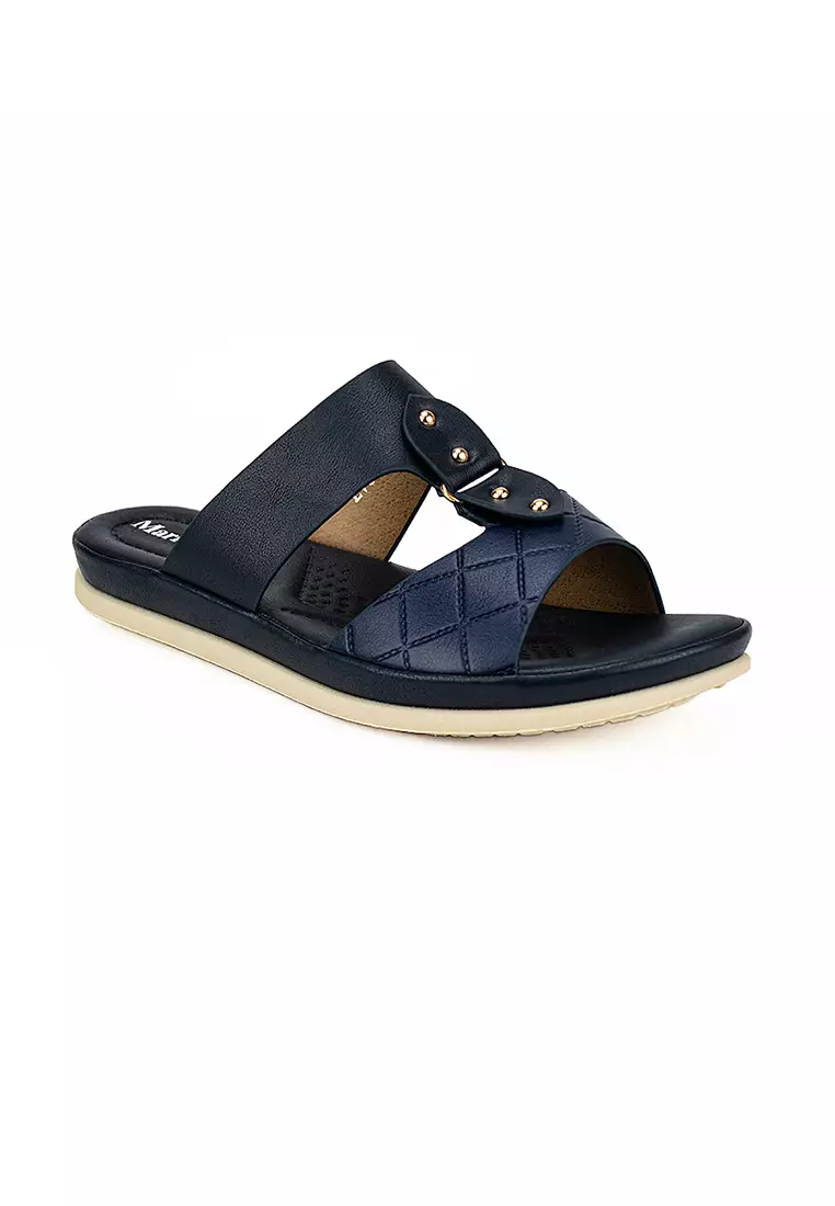 Discount on Mario D' Boro Runway  shoes - SKU: Mario D Boro Lv 011 Navyblue Women Sandals
