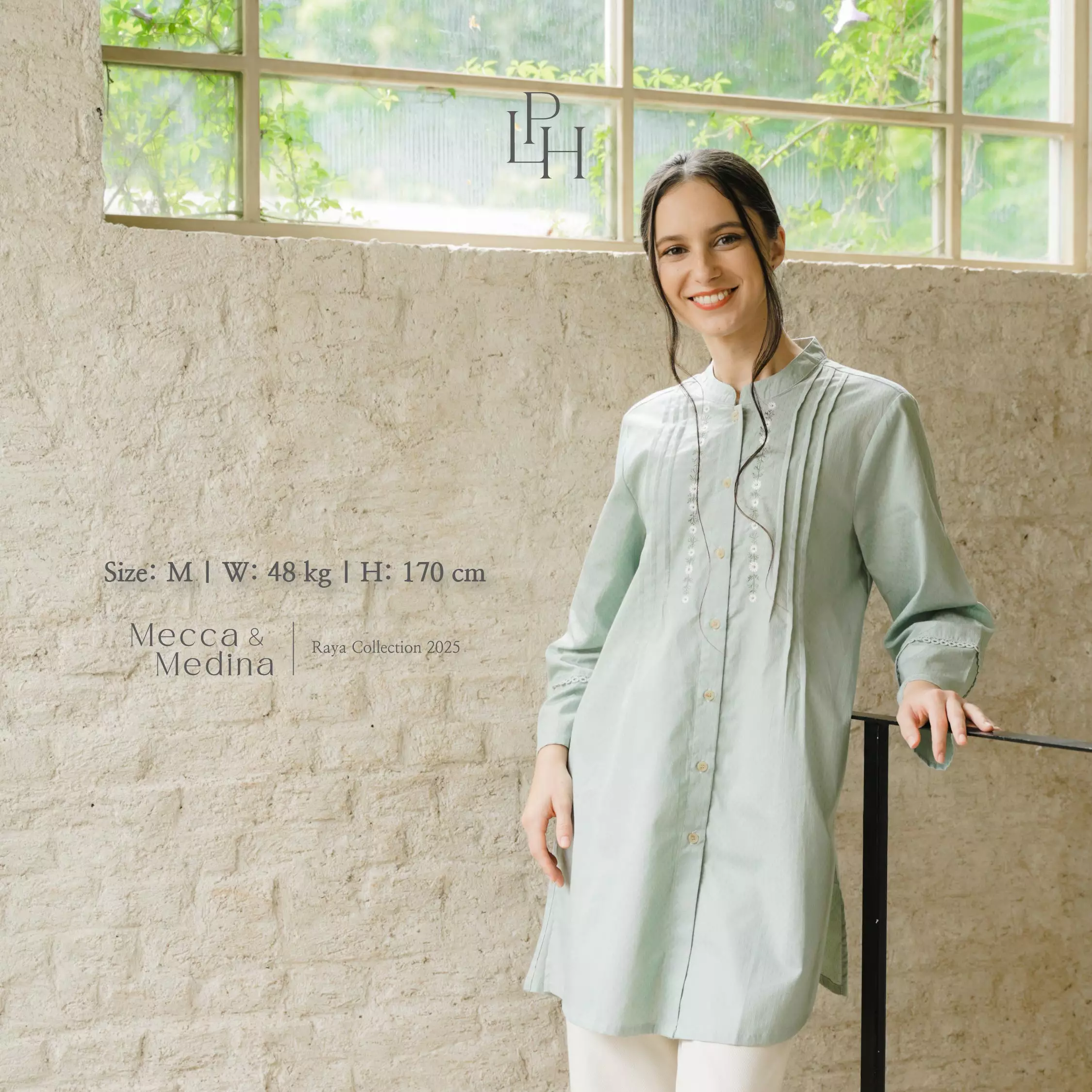 Little Palmerhaus - Alya Mom Tunic (Baju Tunik Wanita Dewasa) Cream Beige