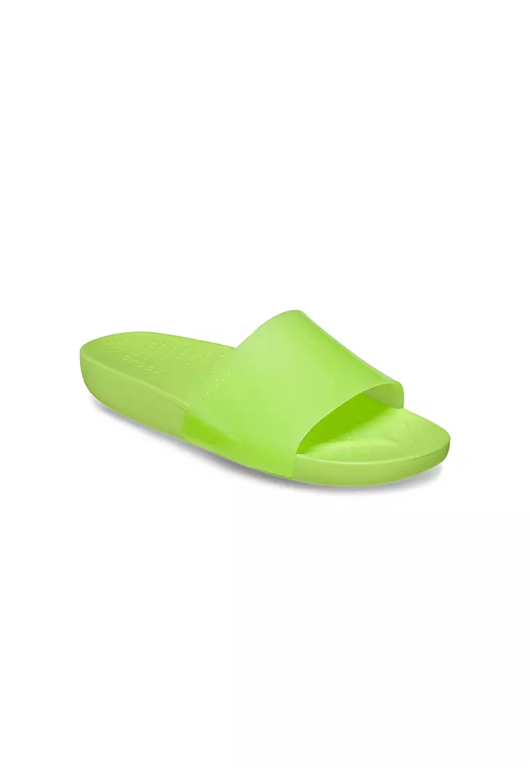 Discount on Crocs  shoes - SKU: Women's Splash Glossy Slide In Limeade