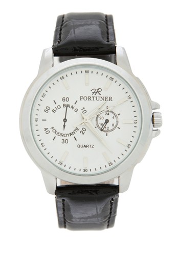 Fortuner Watch Jam Tangan Pria FR K4854G - Silver