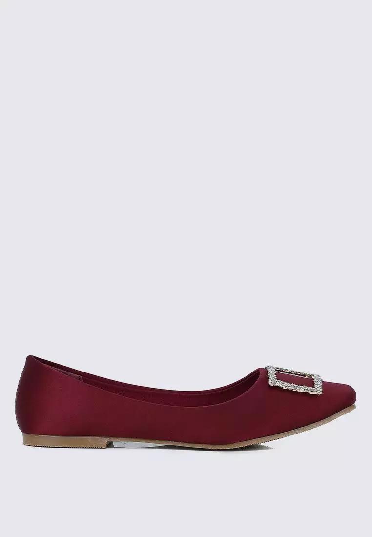 Discount on My Ballerine  shoes - SKU: My Ballerine Elsa Comfy Ballerina In Maroon