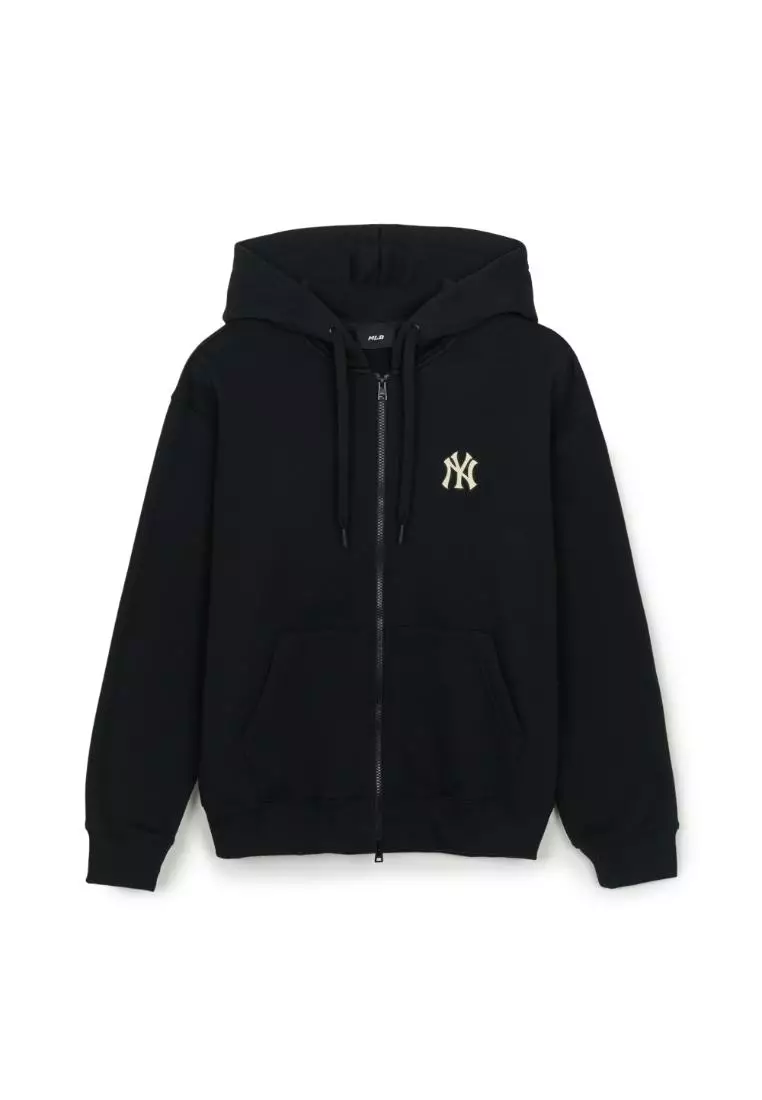 VARSITY BACK LETTERING BRUSHED HOOD ZIP UP NEW YORK YANKEES