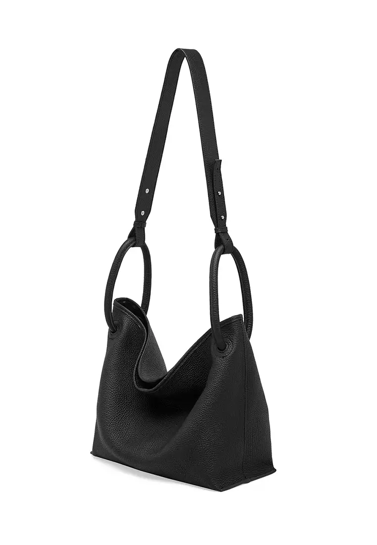 Minimal Style Top Grain Cowhide Bucket Bag QSL3297