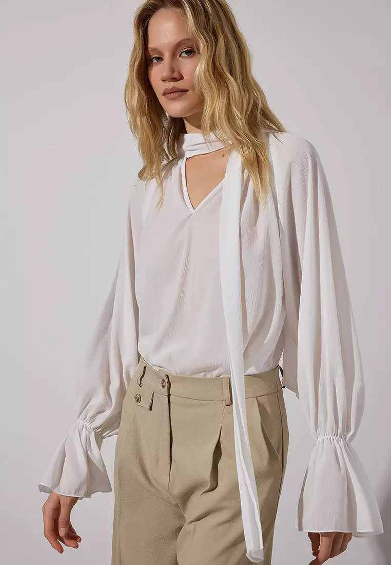 Tie Neck Blouse