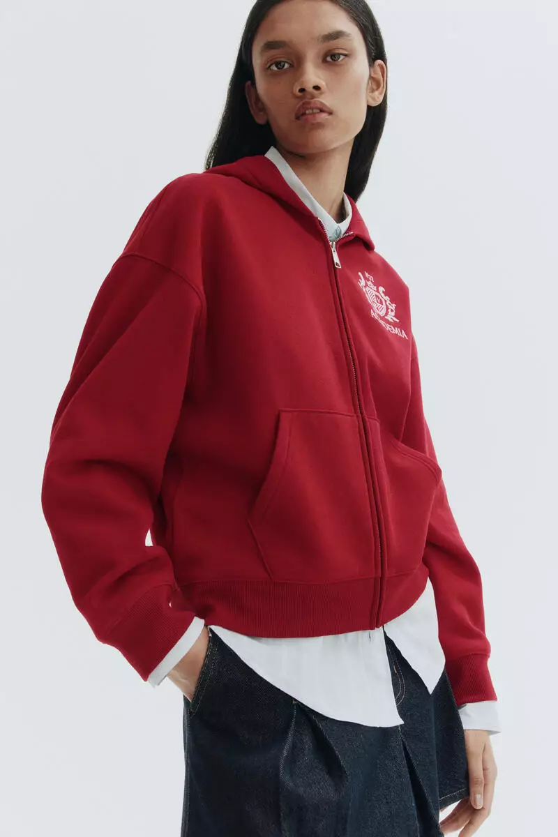 Zip-through hoodie