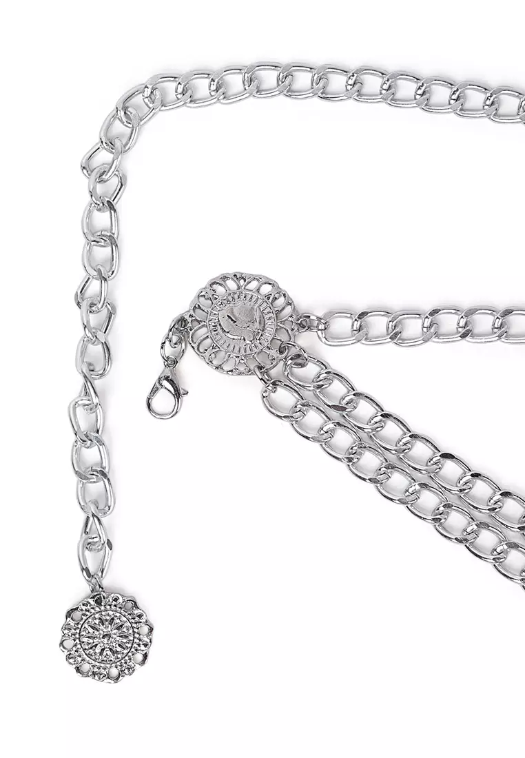 Chain waist belt silver outlet
