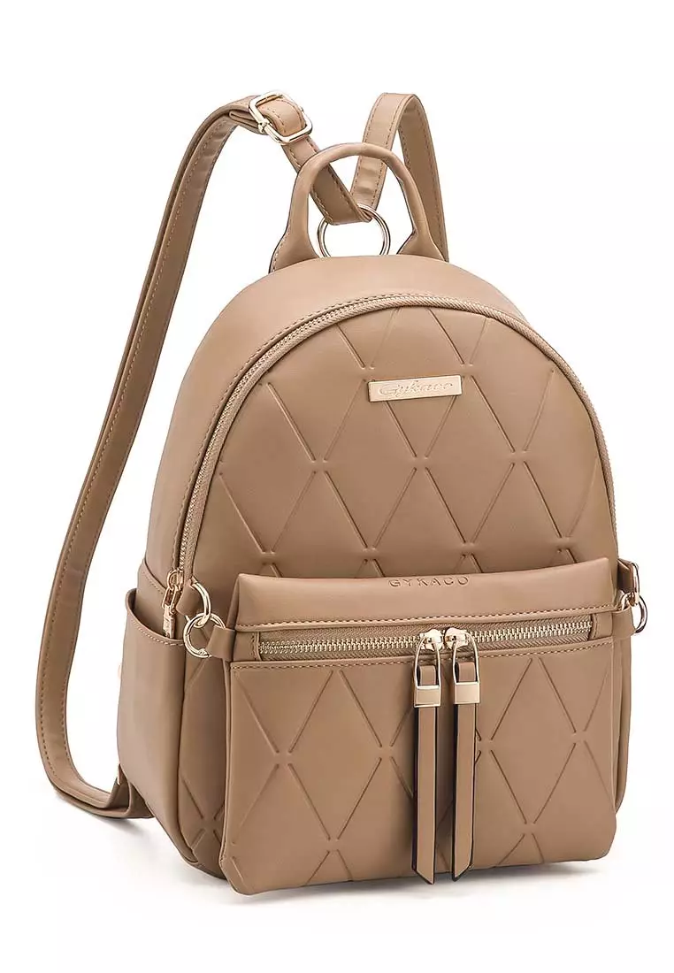 GYKACO KIMA Khaki - Tas Ransel Wanita - Fashion Backpack (IMPORT)