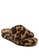 London Rag brown Indoor Fur Flats in Leopard E27C1SH0C644A7GS_2
