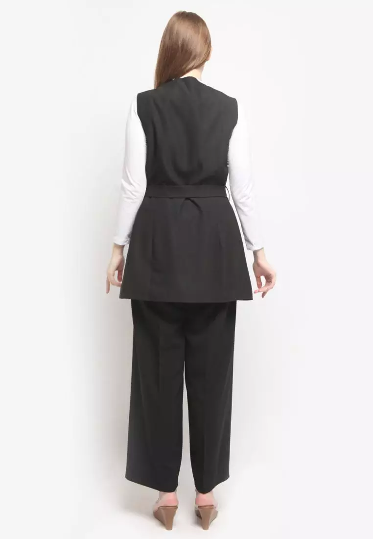 KLA Itang Yunasz Setelan Rompi Catalina Black