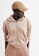 H&M beige Velour zip-through hoodie 2DD78AAE4BB8DFGS_4