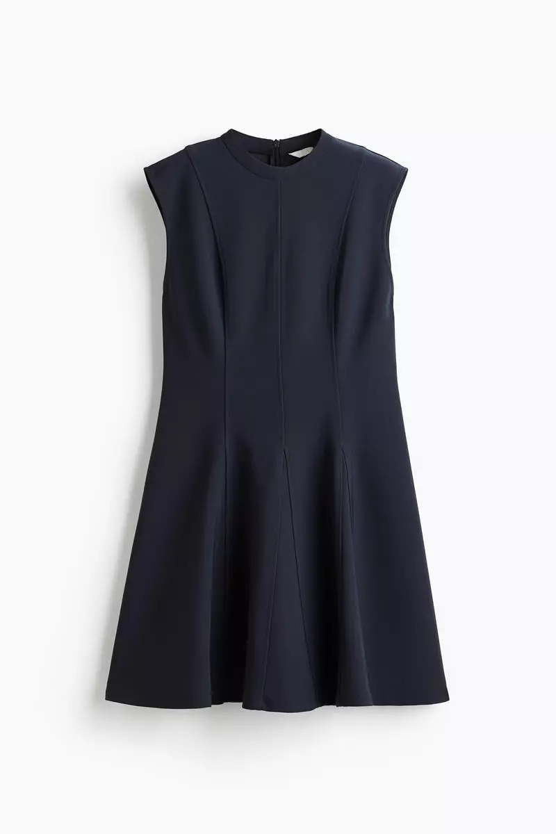 Flared-skirt mini dress