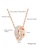 Air Jewellery gold Luxurious Double Ring Circle Necklace In Rose Gold 5FED7ACBE5D08FGS_5