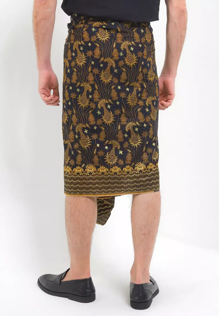 Rok Kamen Bali Pria Lilit Instan Abyasa Black