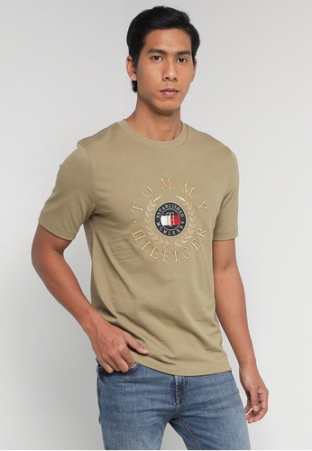Tommy Hilfiger brown Icons Embroidery T-Shirt - Tommy Hilfiger 00576AA2CE0D80GS_1