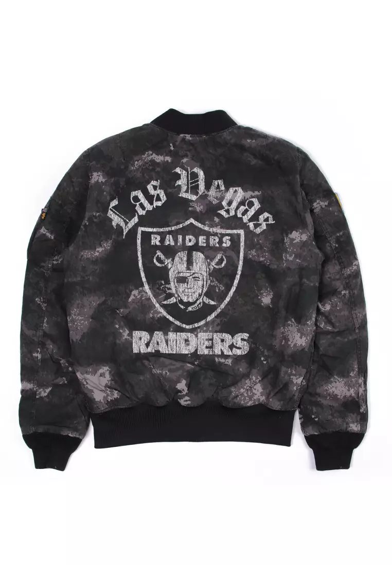 Las Vegas Raiders Alpha Industries (ONLINE EXCLUSIVE) JKT2460 Black Jacket