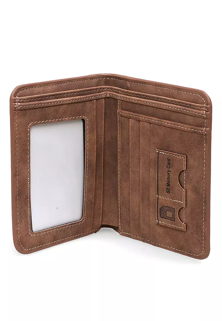 Berkly Wallet Pria Model Vertical Many Slot Material Leather Nubuck ORIGINAL